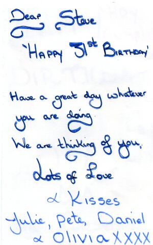 Julies Card